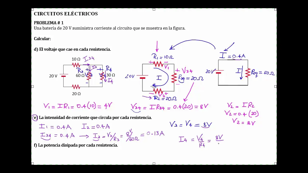 como calcular corriente en baterias circuitos de corriente directa - Cómo calcular la intensidad de la corriente en un circuito