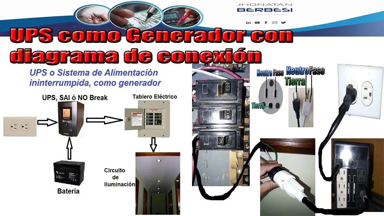 como funciona ups con grupo electrogeno y banco de baterias - Cómo funciona un UPS para proporcionar una alimentación continua de energía