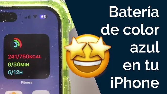 color bateria iphone - Cómo poner la batería amarilla en iPhone