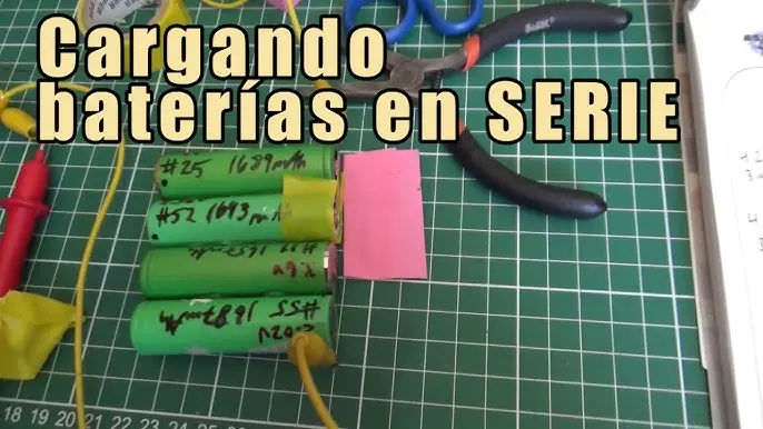 baterias de litio en serie - Cómo se conectan 4 baterías en serie