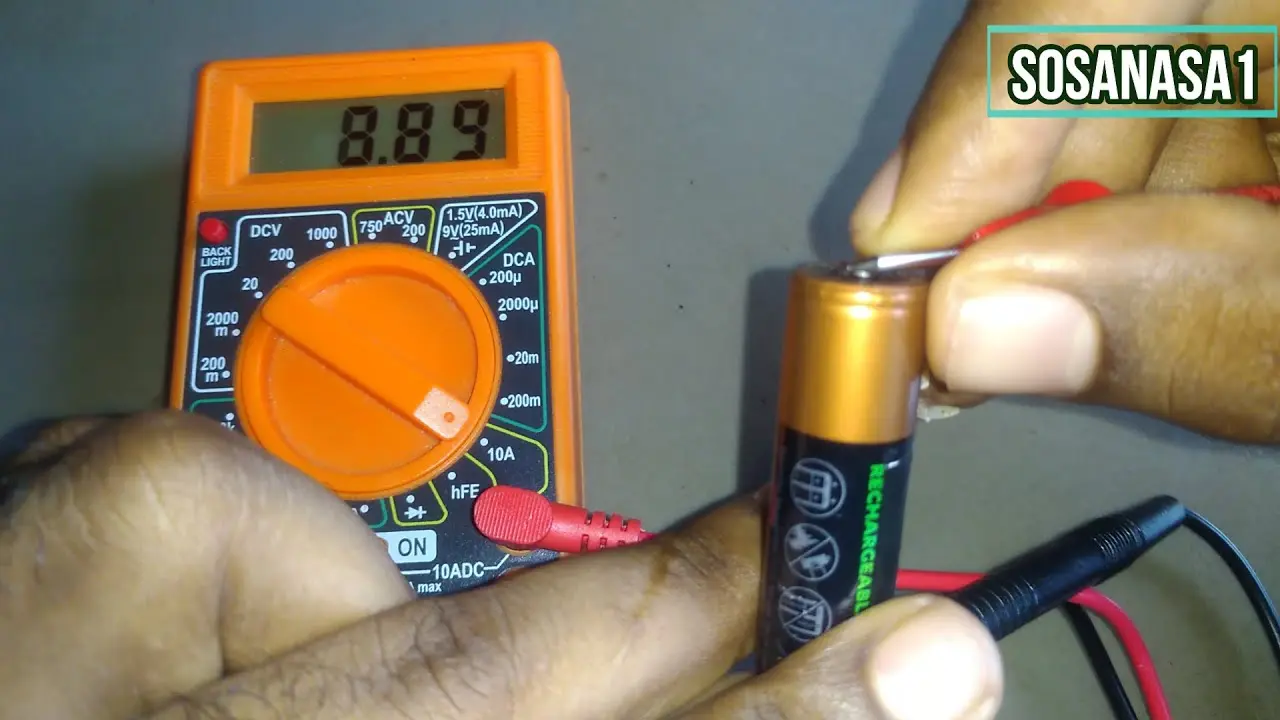 como se mide el amperaje de una bateria - Cómo se usa un multímetro