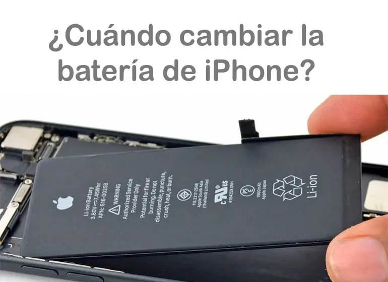 se cambian las baterias de los iphone - Cuándo hay que cambiar la batería de un iPhone