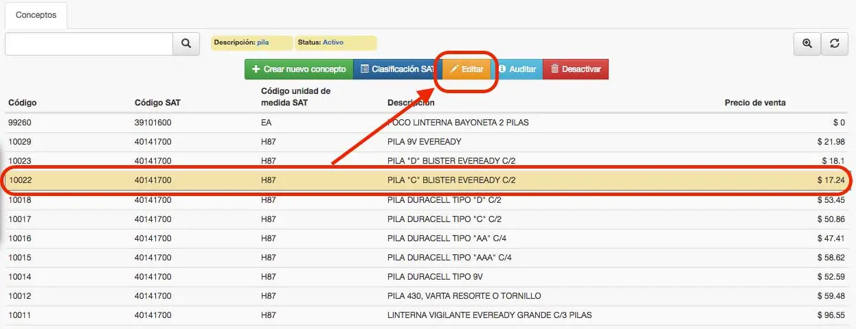 clave sat bateria para laptop - Cuándo utilizar la clave 84111506