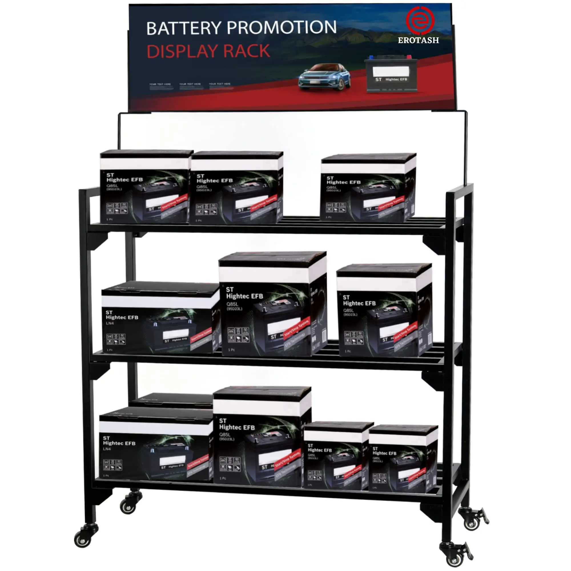 diseño de estanteria para guardar baterias de carros - Cuánto mide una estanteria convencional