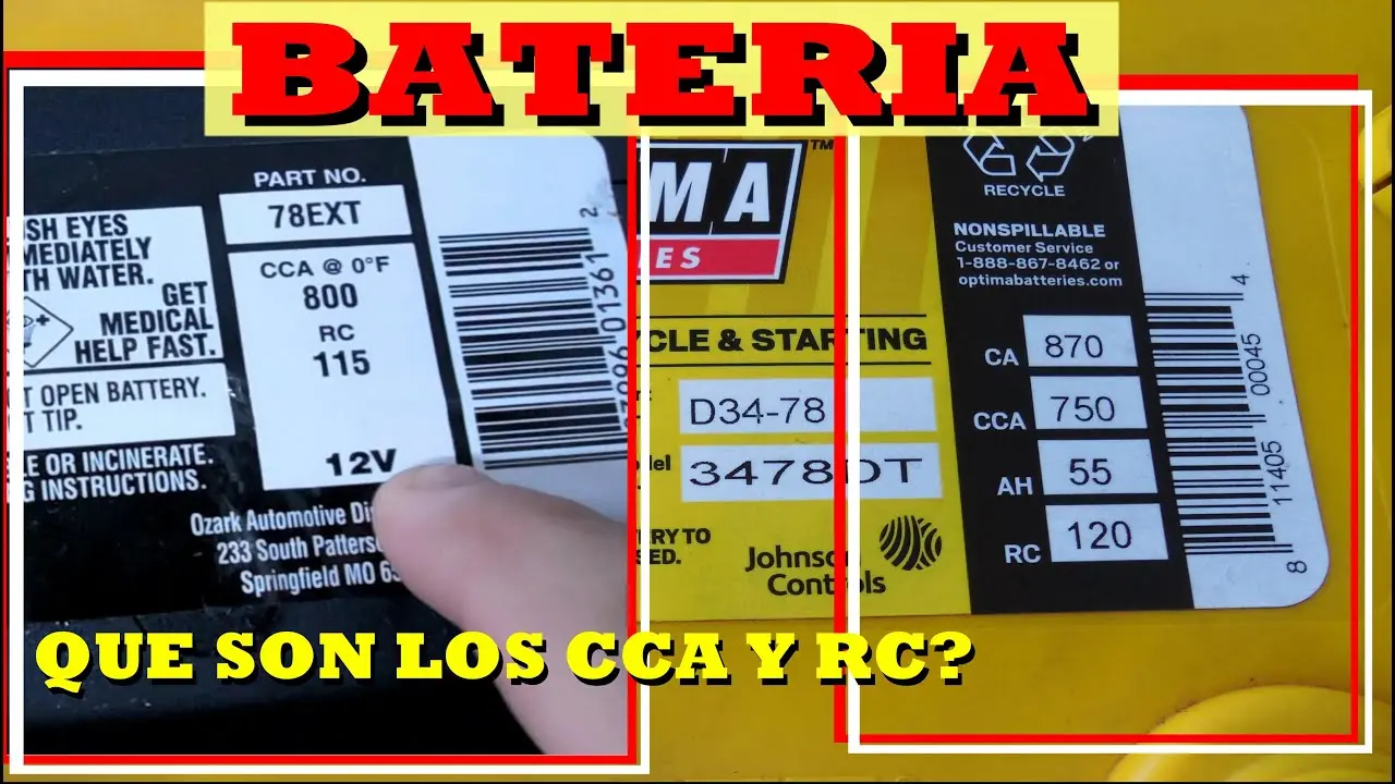 baterias especificaciones - Qué especificaciones técnicas se debe considerar para adquirir una batería