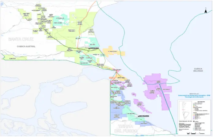 baterias cuenca austral funcionamiento - Qué provincias conforman la Cuenca Austral